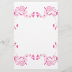 Rosa Deco-hörn Stationärt Brevpapper