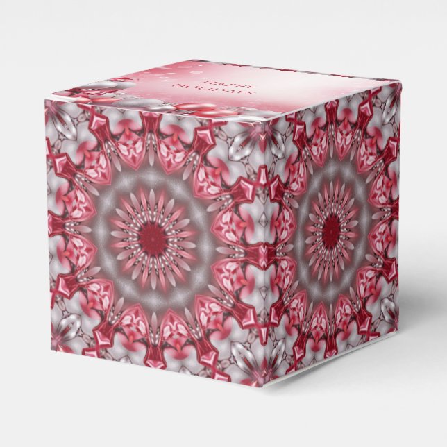 Rosa Decorative Helgdag Gift Box Presentaskar (Framsidan Sidan)