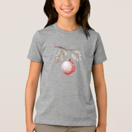 Rosa Decorative jul Boll Helgdag T-Shirt