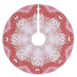 Rosa Decorative Träd Skirt Julgransmatta Borstad Polyester