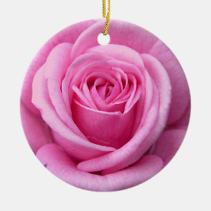 Rosa dekorationer för rosa rosprydnadromantiker