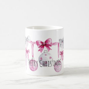 Rosa dekorationer slingor jul  kaffemugg