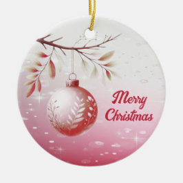 Rosa Dekorativ jul Boll Helgdag Ornament