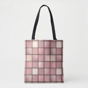 Rosa Denim Tote Bag Tygkasse