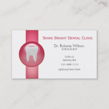 Rosa Dentala visitkort med avtalat kort