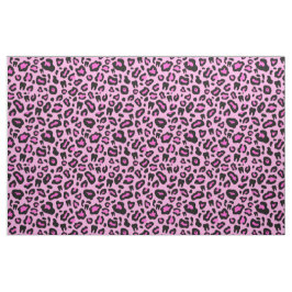 Rosa Dentalt leopartryck Tyg