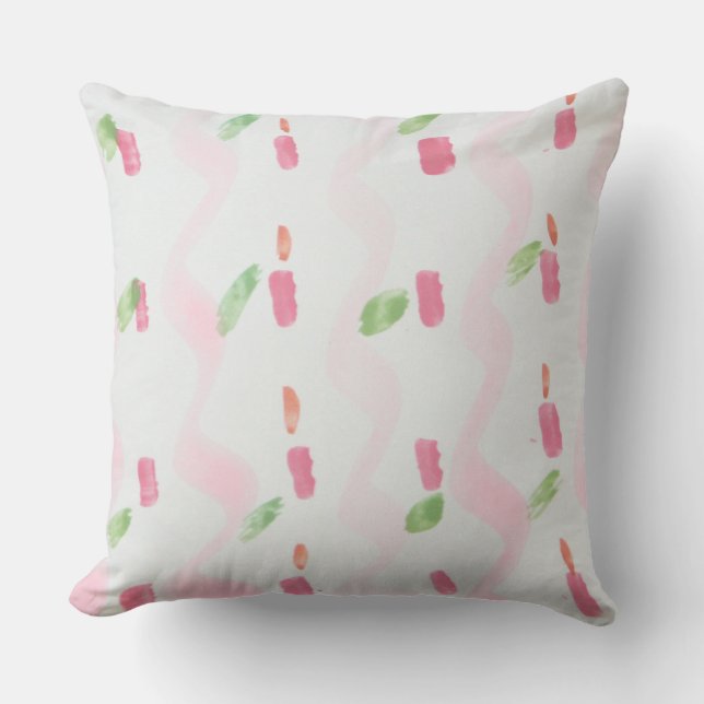 Rosa Designer Pillow Kudde (Framsida)