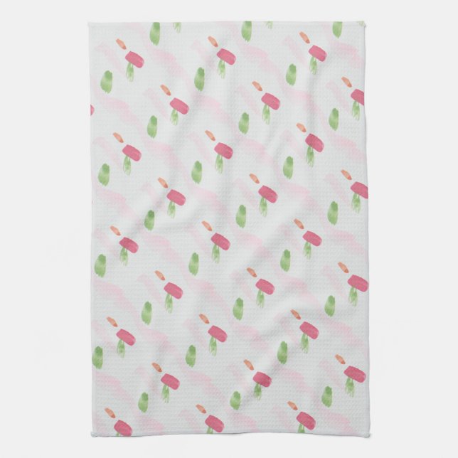 Rosa Designer Towel Kökshandduk (Vertikal)