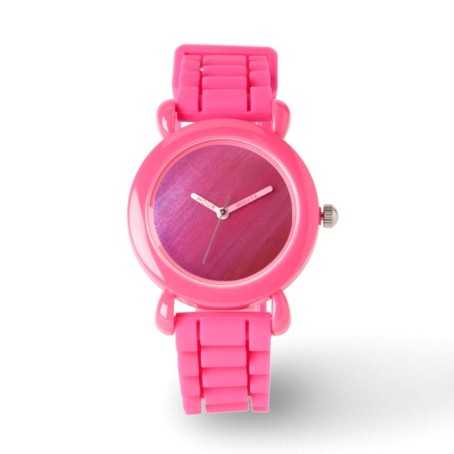 Rosa Diagonal design Armbandsur (Framsida)