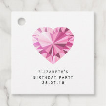 Rosa diamant ädelsten med lyxig konstläder