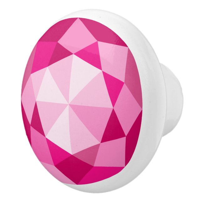 Rosa diamant gemstone pull-knoppar för barn room knopp (Höger)