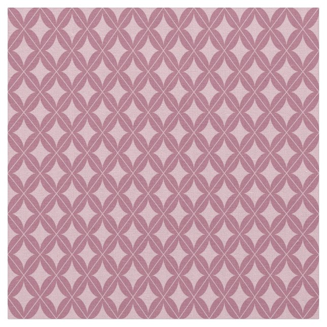 Rosa Diamond-formad design Tyg (Närbild)
