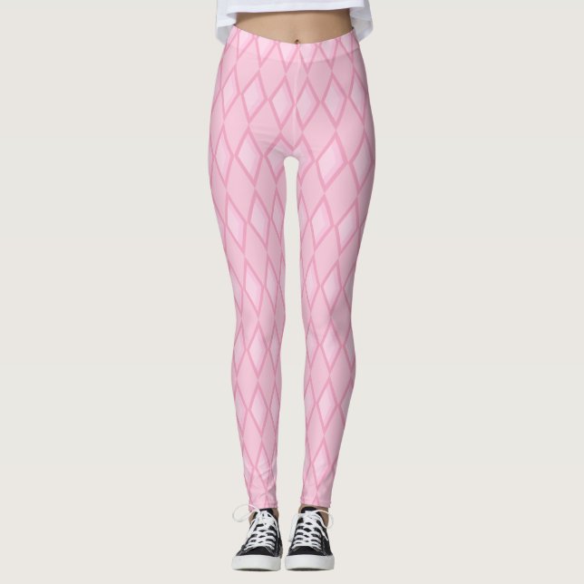 Rosa Diamond Leggings (Framsida)