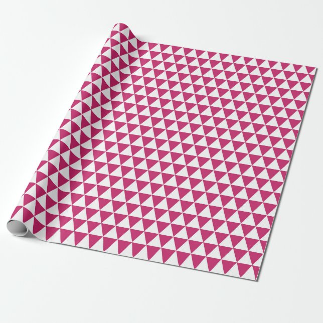 Rosa Diamond Mönster Presentpapper (Utrullad)