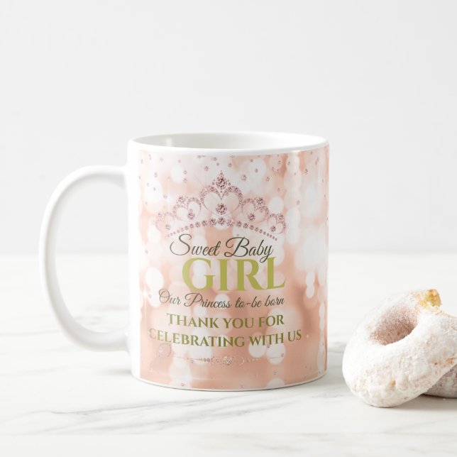  Rosa Diamond Ro Guld Sweet Baby Kaffemugg (Med munk)