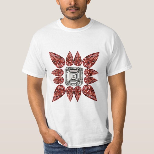 Rosa Diamond T Shirt (Framsida)