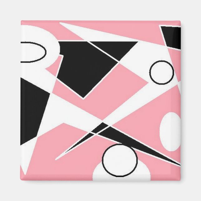 ROSA DIGITAL ABSTRAKT MAGNET (Framsidan)