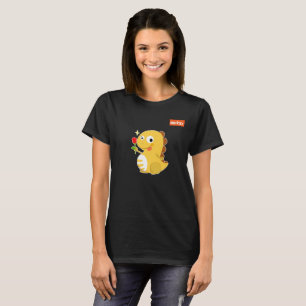Rosa Dino T-tröja för VIPKID T Shirt