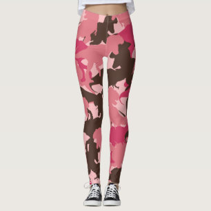 Rosa Dinosaur Camouflage Leggings