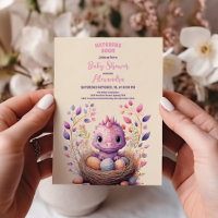 Rosa Dinosaur Girl Baby Shower