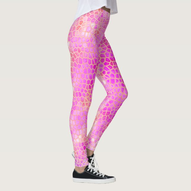 Rosa Dinosaur Gömmer Leggings (Höger)
