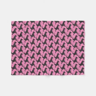 Rosa Dinosaur jul-Fleece Blanket Fleecefilt