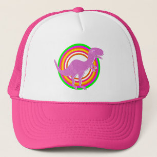 Rosa Dinosaur T-Rex Truckerkeps