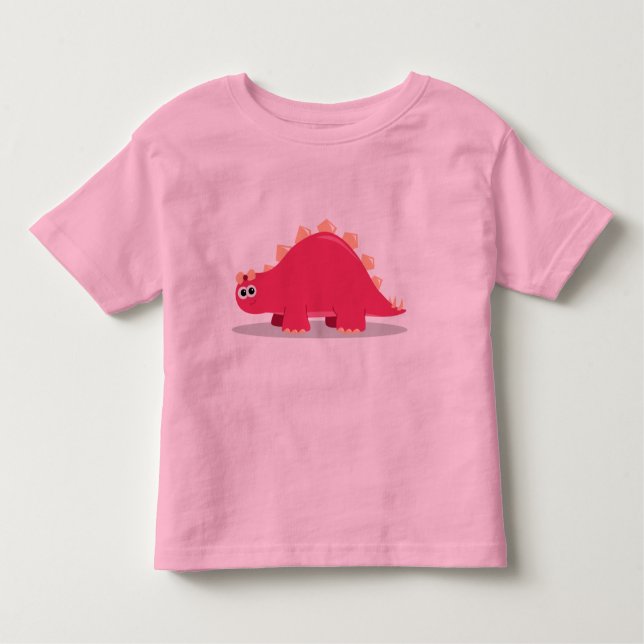 Rosa Dinosaur Tee (Framsida)