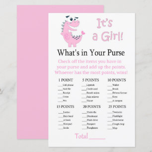 Rosa Dinosaur What's in your purse match