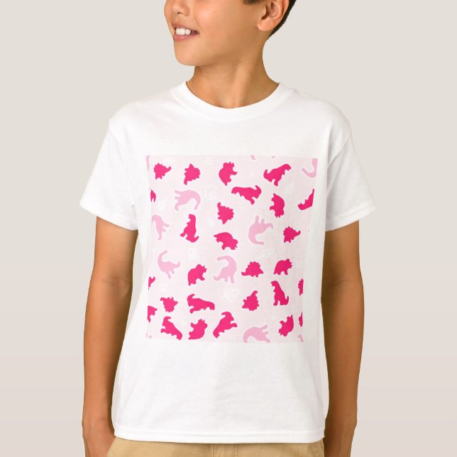 rosa dinosaurs t-shirt (Framsida)