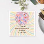 Rosa Disco Boll Retro Groovy Bachelorette Party Pappersservett<br><div class="desc">Rosa Disco Boll Retro Groovy Bachelorette Party Napkins</div>
