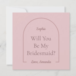 Rosa Disco Boogie kommer att bli min bridesmaid Julkort
