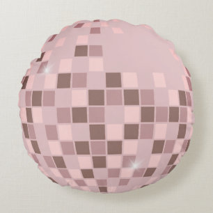 Rosa Disco Boogie Rund Kudde