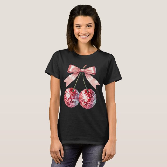 Rosa disco cherry t shirt (Hel framsida)