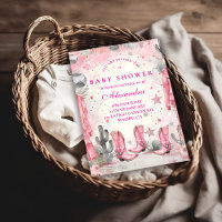 Rosa Disco Cowgirl Baby Shower