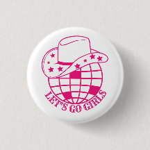 Rosa Disco Cowgirl Låt oss Go Girls