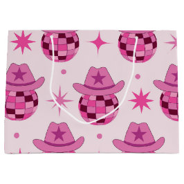 Rosa disco cowgirl mössa mönster med stjärnor