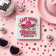 Rosa Disco Cowgirl Sista Brud Sällskap