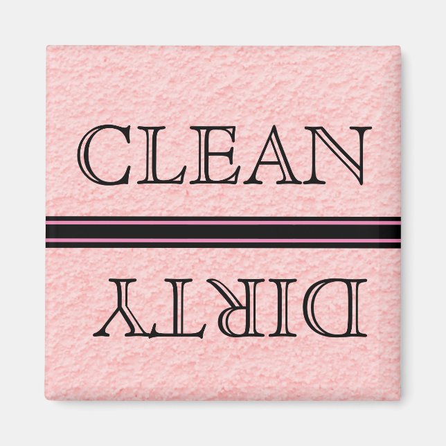 Rosa Dishwasher Magnet Clean & Dirty (Framsidan)