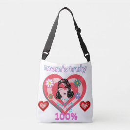 Rosa Distress Retro Stanna hemma Mamma mormor Axelväska