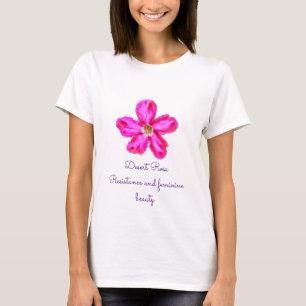 Rosa do deserto vermelha t shirt