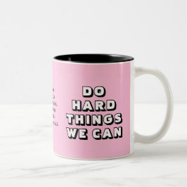Rosa DO HARD SAK Två-Tonad Mugg