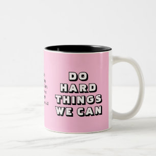 Rosa DO HARD SAK Två-Tonad Mugg