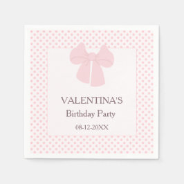 Rosa dockor och rosa buggflickor födelsedag pappersservett