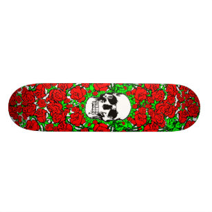 Rosa Dödskalle Skateboard