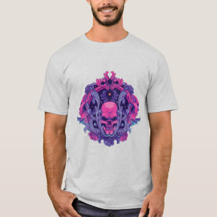 Rosa Dödskalle T Shirt