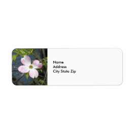 Rosa Dogwood 1483 Returadress Etikett