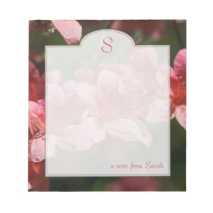 Rosa Dogwood Floral Photography Anpassningsbar Ant Anteckningsblock