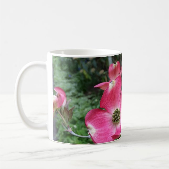 Rosa Dogwood Flowers Mugg (Vänster)