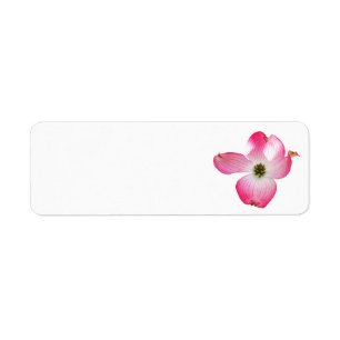 Rosa Dogwood Returetiketters Returadress Etikett